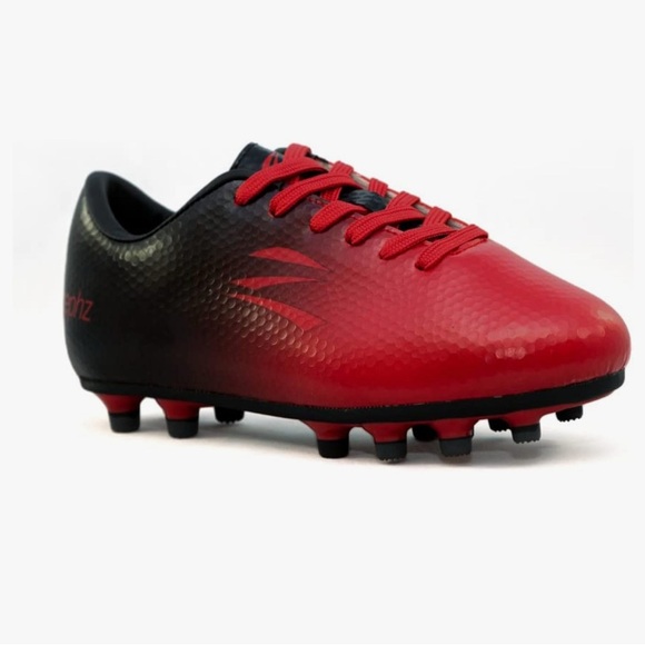 Zephyr Boys Red and Black Cleats size 5 EE wide - Picture 1 of 6